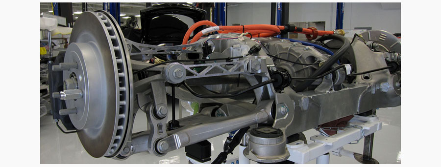 Drivetrain of Tesla Model S